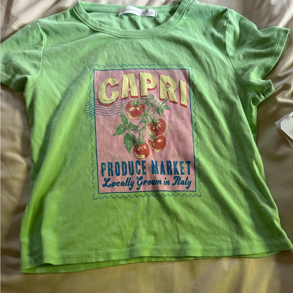 NWT Altard state tomato capri italy baby tee tshirt summer fruit